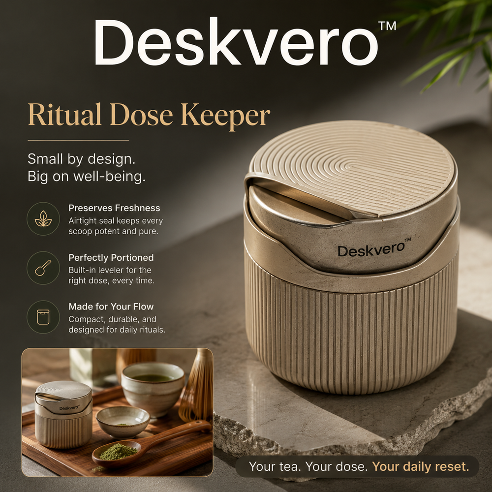 Deskvero™ Ritual Brewkeeper Tea Canister