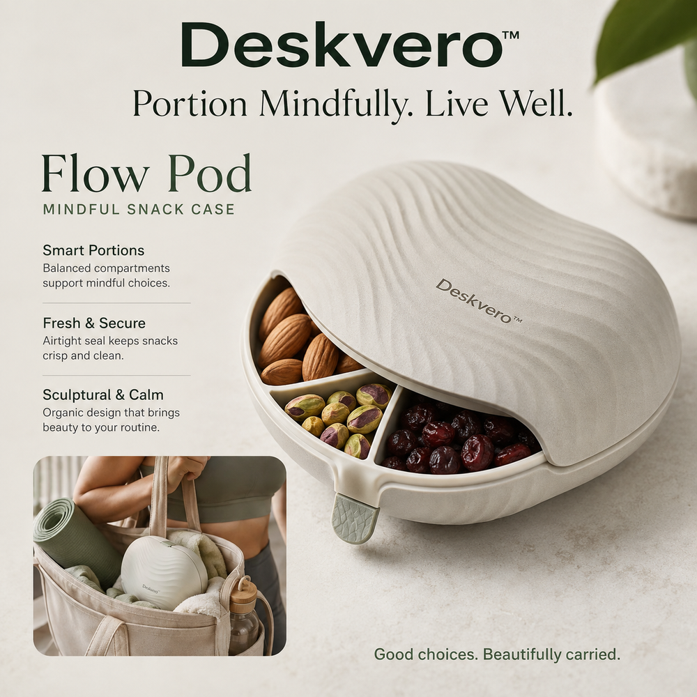 🥜 Deskvero™ Flora Pod Snack Organizer
