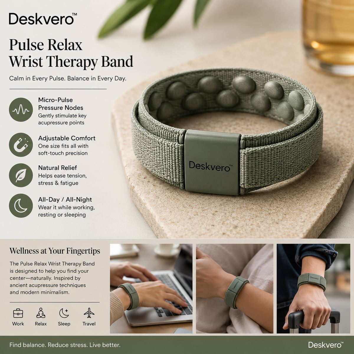 ⌚ Deskvero™ LoopSense Everyday Wellness Band